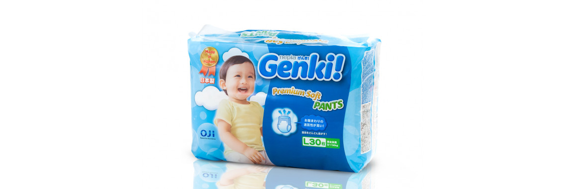 Трусики Genki L 30 шт (9-14 кг)