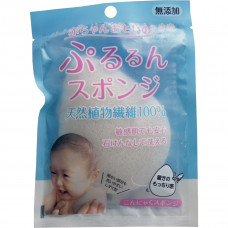 В Японском магазине покупают - Детскую мочалку из растительного волокна Techxcel Konjac Sponge Baby Конняку 1 шт