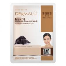 Маска коллагеновая Dermal Collagen Essence Mask Mink Oil  с маслом норки 1 шт
