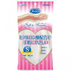 ST Family Soft＆Beauty Перчатки виниловые с гиалуроновой кислотой (размер S) 1 пара