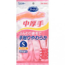 ST Family Перчатки виниловые средней толщины с антибактериальным эффектом Pink (размер S) 1 пара