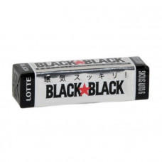 Lotte Black Black Жевательная резинка Охлаждающая мята 9 пластинок