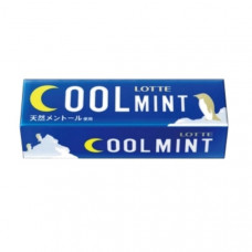 Lotte Cool Mint Жевательная резинка Прохладная освежающая мята 9 пластинок