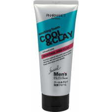 Kumano Pharmaact for men Washing Foam Cool & Clay Facial Мужская пенка для умывания с глиной Охлажда