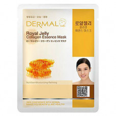 Dermal Collagen Essence Mask Royal Jelly Маска коллагеновая с пчелиным маточным молочком 1 шт 23 гр