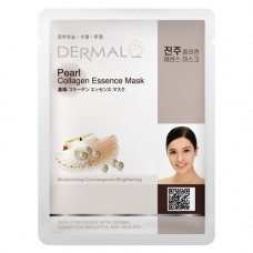 Dermal Collagen Essence Mask Pearl Маска коллагеновая с жемчужиной пудрой 1 шт 23 гр 001