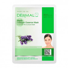 Маска коллагеновая Dermal Collagen Essence Mask Herb с экстрактами целебных трав 1 шт 23 гр