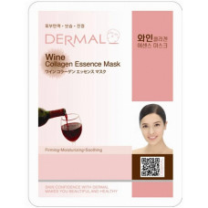 Dermal Collagen Essence Mask Wine Маска коллагеновая с экстрактом красного вина 1 шт 23 гр 022