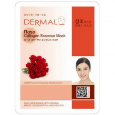 Маска коллагеновая Dermal Collagen Essence Mask Rose с экстрактом розы 1 шт 23 гр