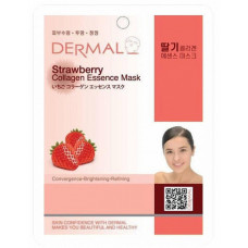 Маска коллагеновая Dermal Collagen Essence Mask Strawberry с экстрактом клубники 1 шт 23 гр