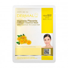 Маска коллагеновая Dermal Collagen Essence Mask Vegetable Placenta с аминокислотами 1 шт 23 гр